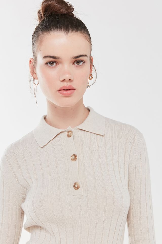 Rita Row Long Sleeve Polo Shirt | Urban Outfitters