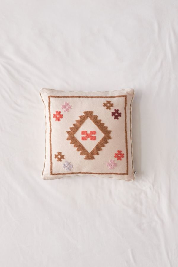 Nisa Crewel Embroidery Throw Pillow Urban Outfitters