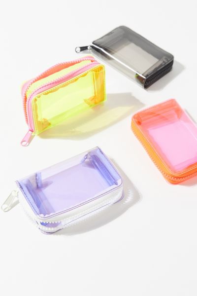 clear coin purse zipper