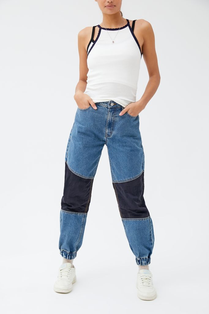 bdg spliced jogger jean