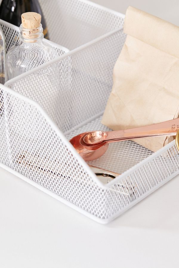 Mesh Metal Divided Organizer Bin Urban Outfitters