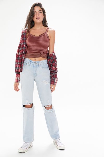 destroyed bootcut jeans womens