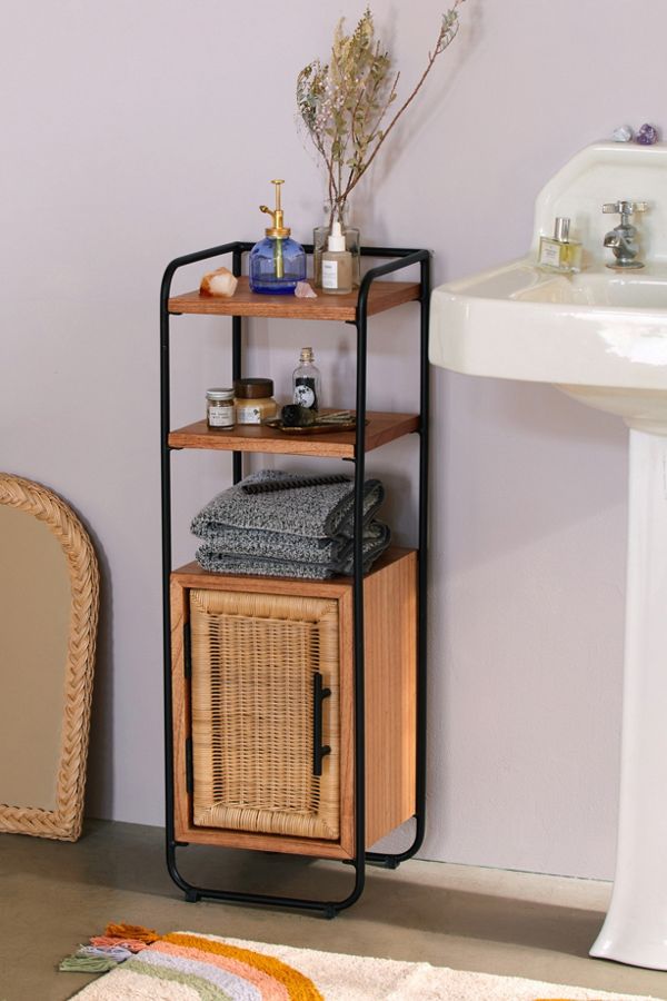 Slide View: 1: Mikko Bathroom Storage Cabinet