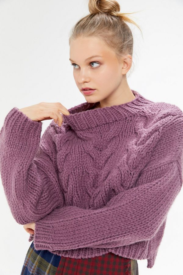 Native Youth Chunky Cable Knit Sweater | Urban Outfitters