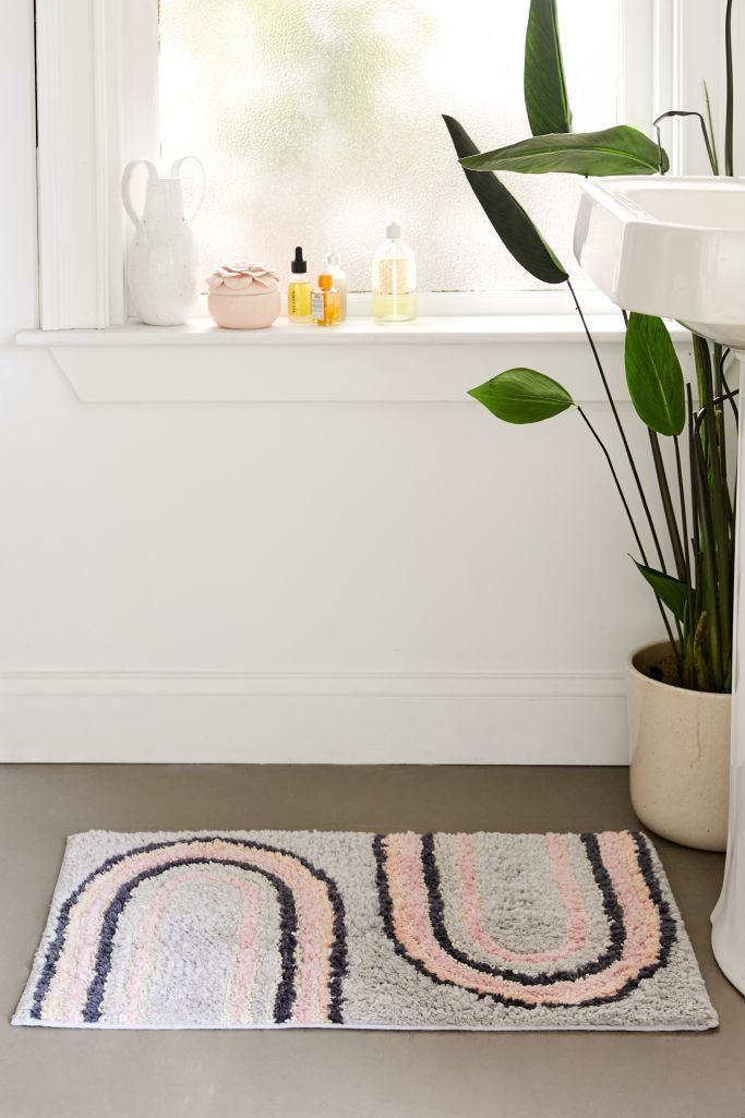 Modern Wavy Bath Mat Urban Outfitters