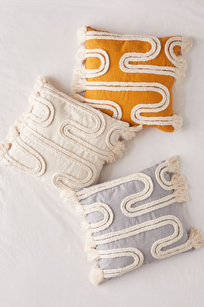 Faye Braided Throw Pillow Urban Outfitters Canada