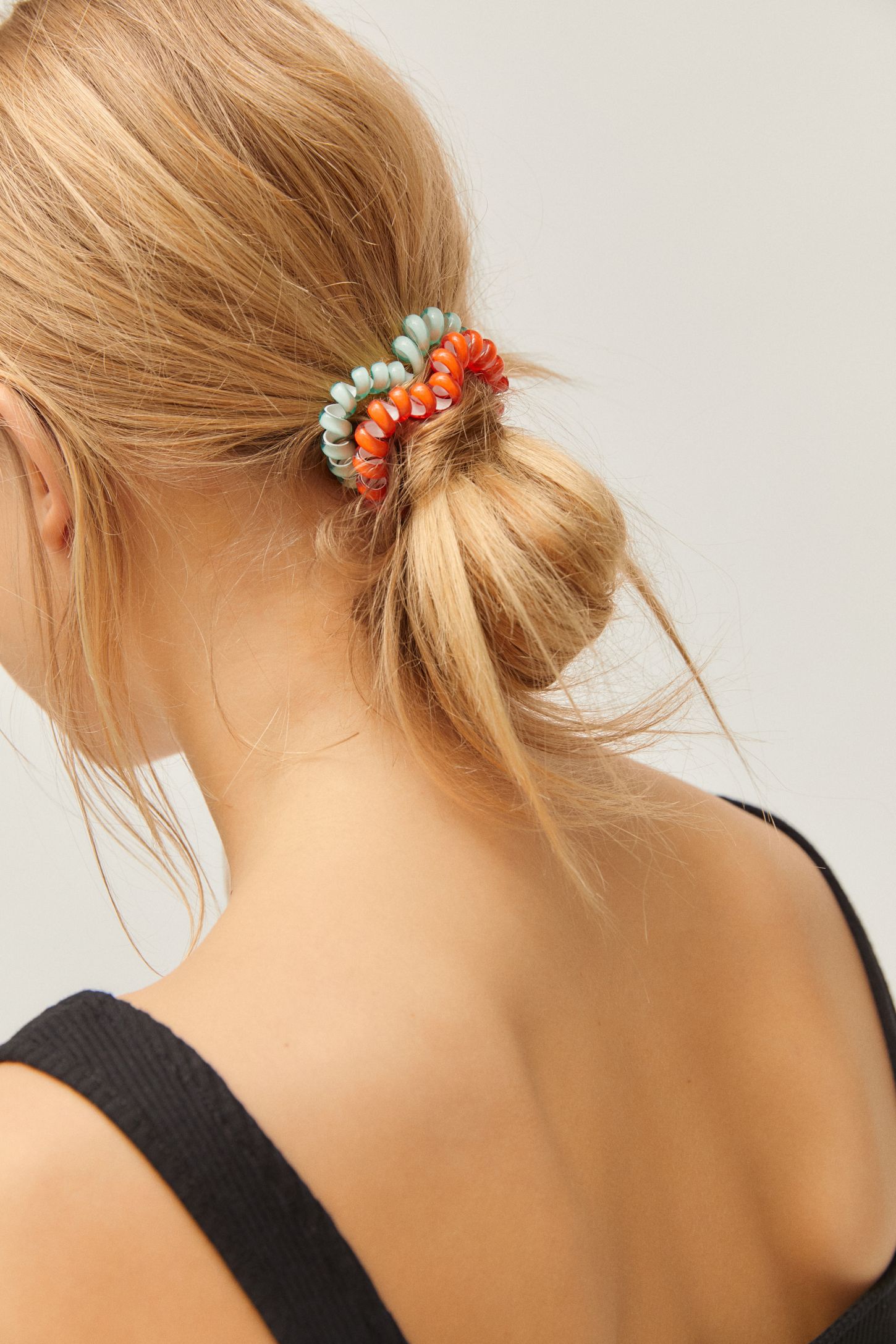 Heart Telephone Cord Hair Tie Set Urban Outfitters