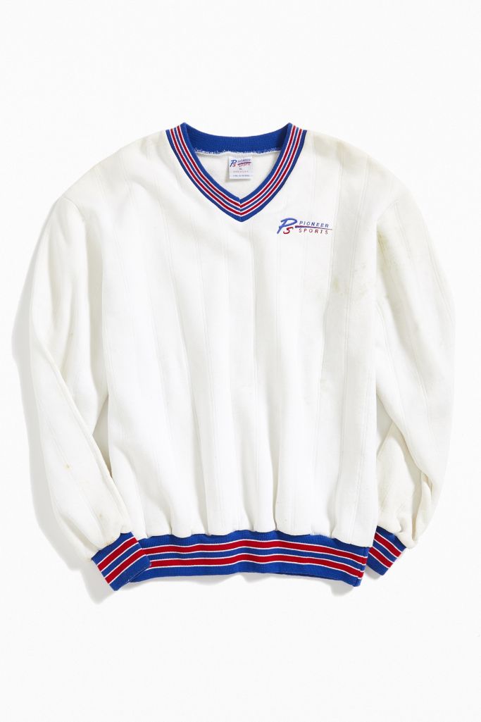 Vintage Pioneer Sports V Neck Sweatshirt | Urban Outfitters Canada