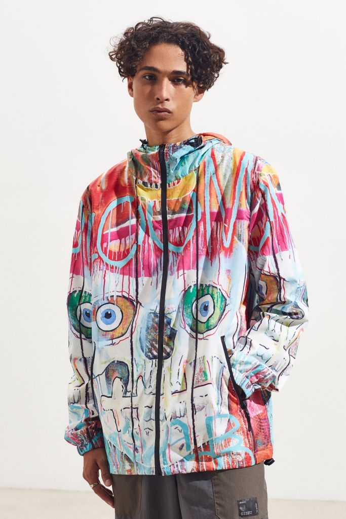 Tango Hotel Bionic Skull Fence Windbreaker Jacket | Urban Outfitters