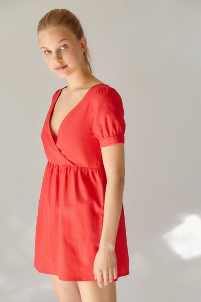 urban outfitters red mini dress