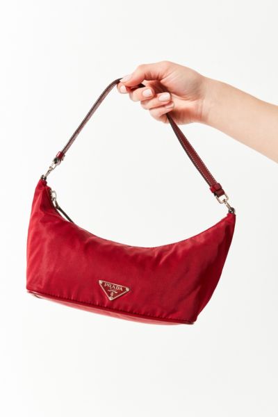 vintage red prada handbag