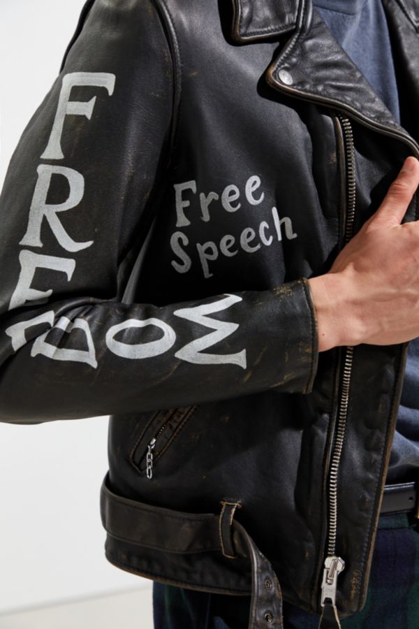 Schott Hand-Vintaged Cowhide Free Speech Perfecto Moto Jacket | Urban ...