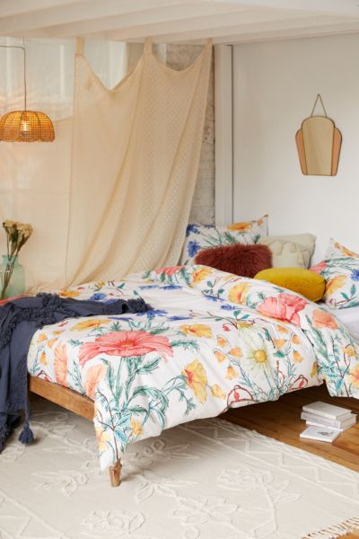 Krista Scarf Floral Duvet Cover | Urban Outfitters