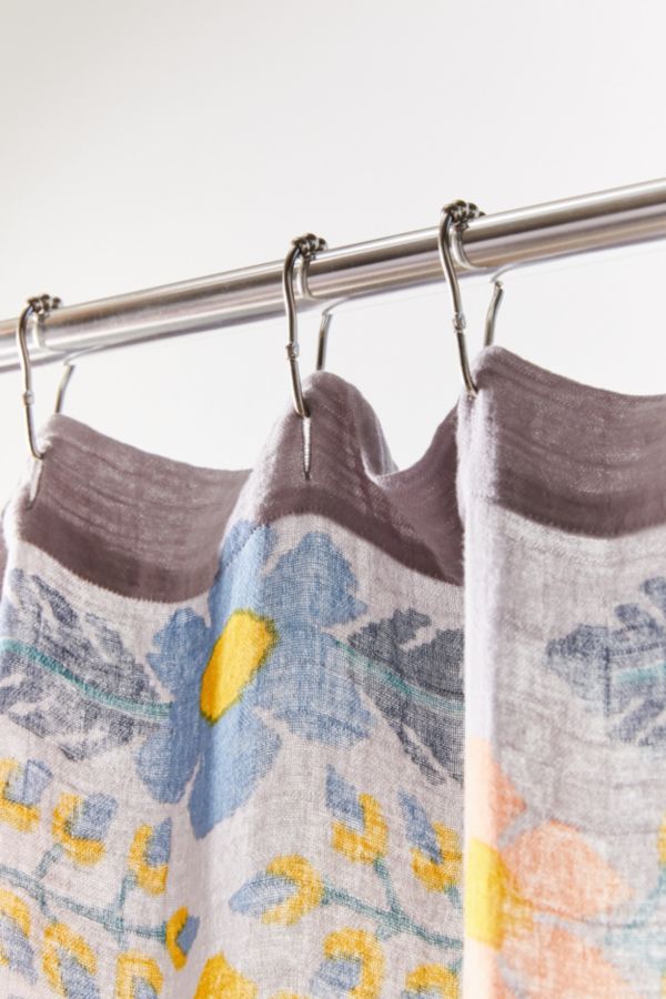 Kit Floral Gauze Shower Curtain Urban Outfitters