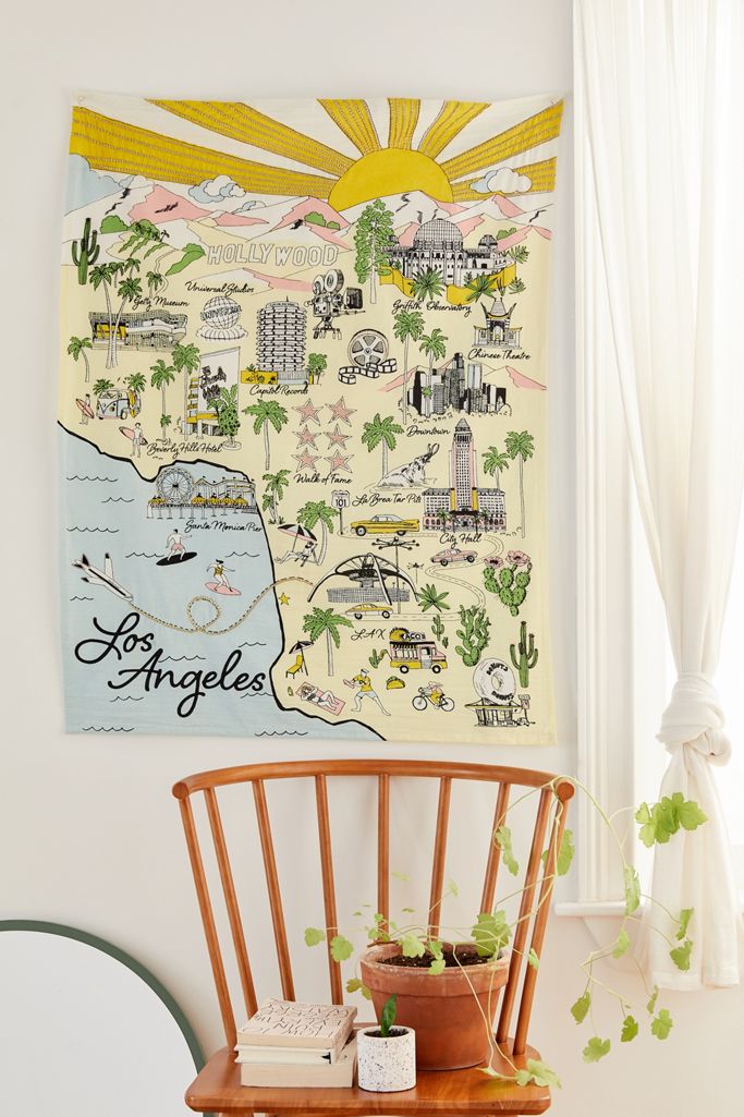 Landmark Souvenir Embroidered Tapestry Urban Outfitters