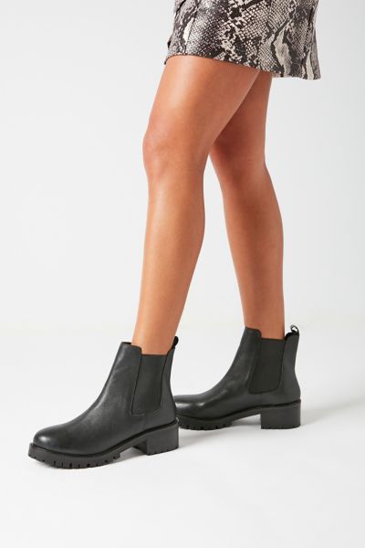 treaded chelsea boots