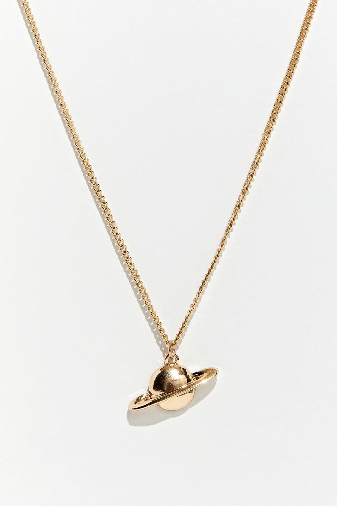 Saturn Pendant Necklace Urban Outfitters