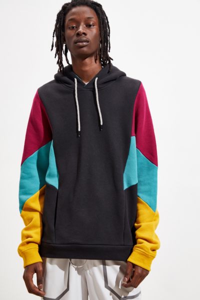 uo colorblocked hoodie sweatshirt