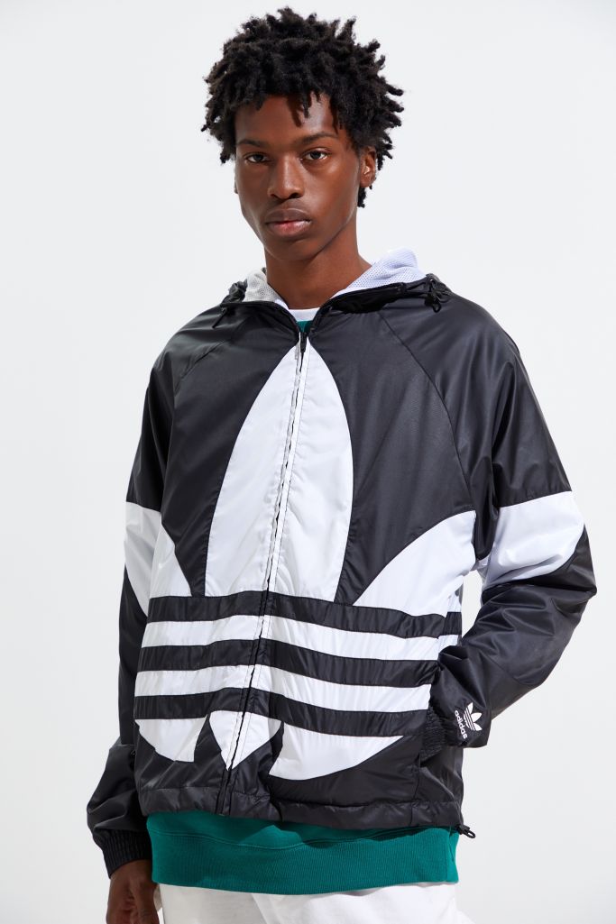 adidas Big Trefoil Windbreaker Jacket | Urban Outfitters