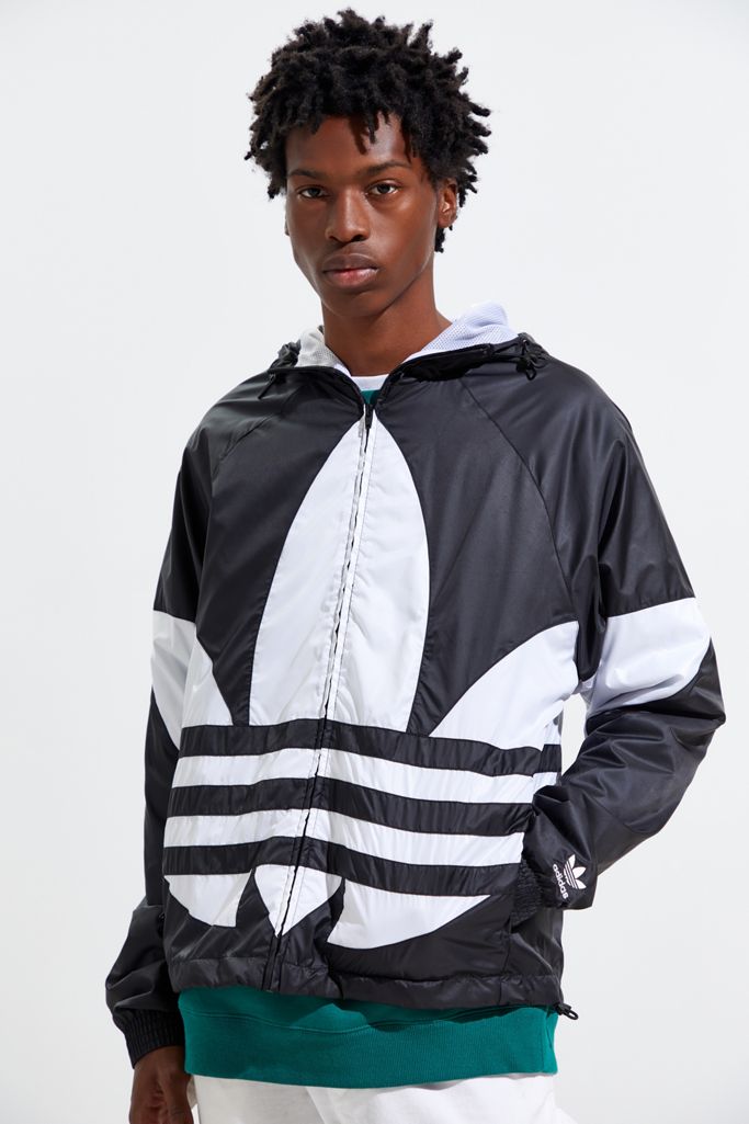 adidas Big Trefoil Windbreaker Jacket Urban Outfitters