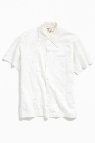 Vintage Short Sleeve Guayabera Shirt | Urban Outfitters