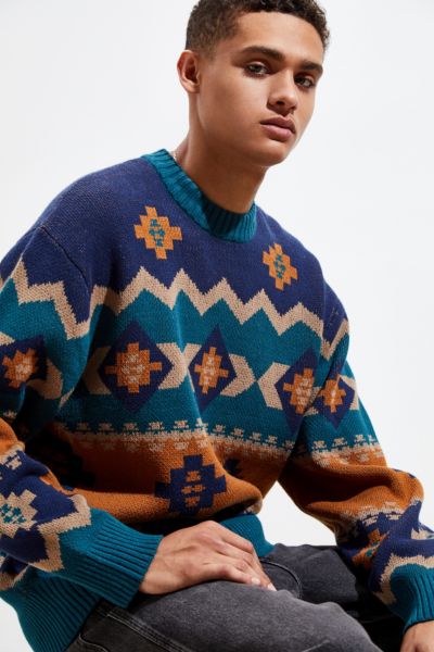 O’Hanlon Mills Southwestern Crew Neck Sweater | Urban Outfitters