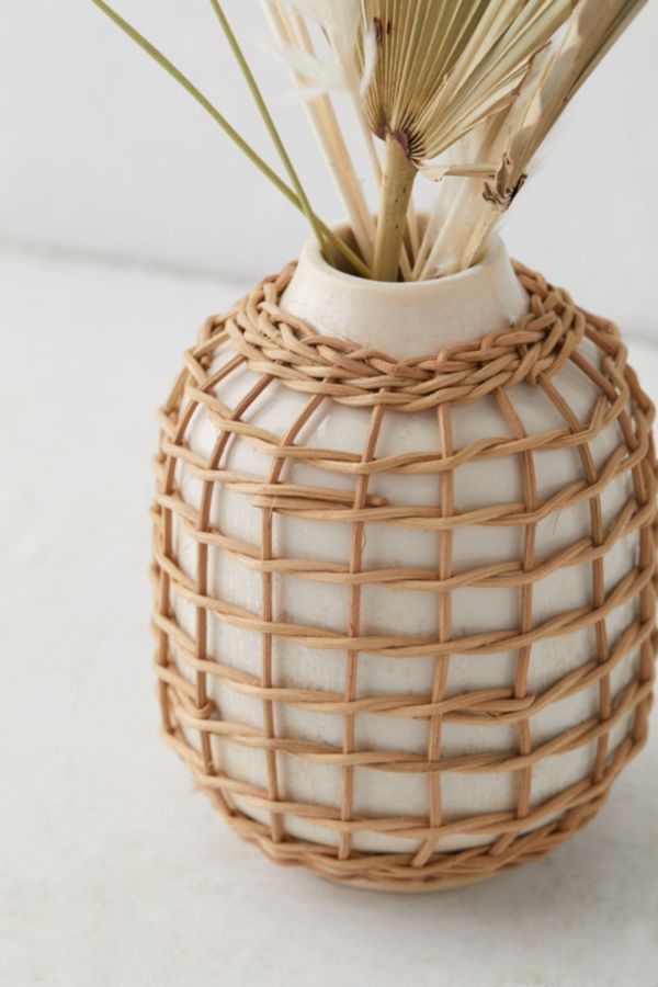 Rattan Wrap Vase Urban Outfitters 1482