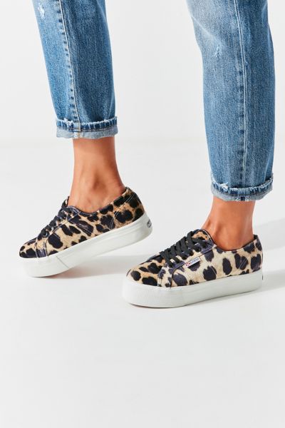 superga leopard platform