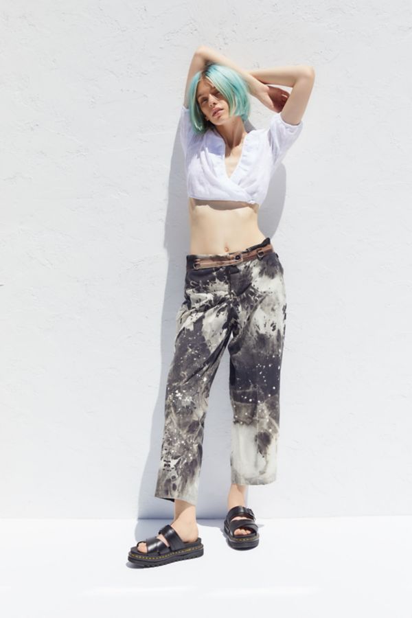 Vintage Bleached Tie Dye Utility Pant Urban Outfitters