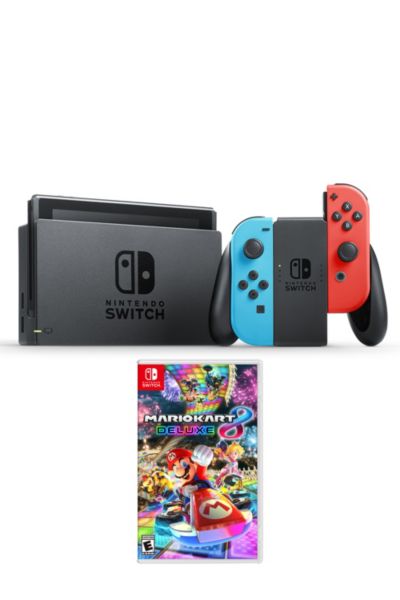 Nintendo Switch Console + Mario Kart 8 Deluxe Bundle | Urban Outfitters