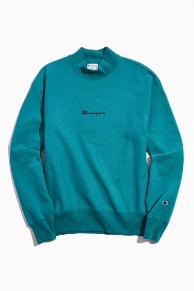 Champion UO Exclusive Embroidered Script Logo Mock Neck Sweatshirt - .99