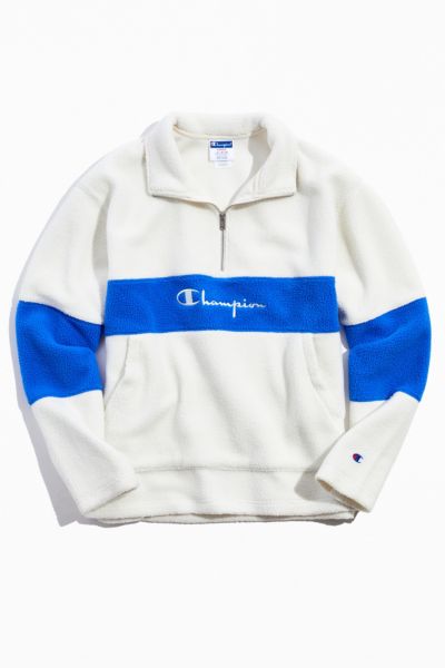 champion sherpa hoodie white