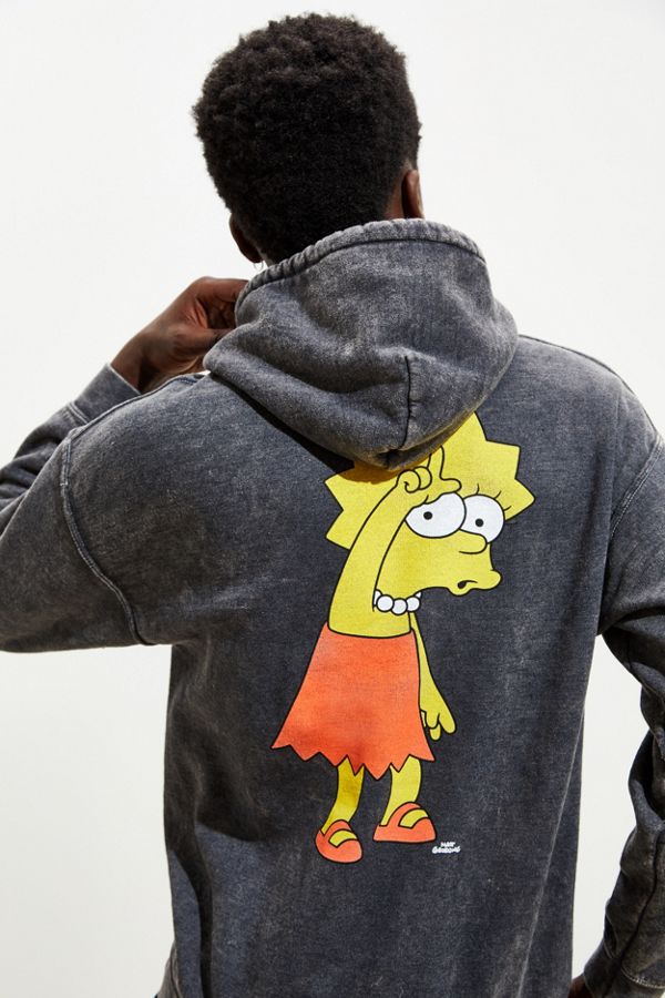 The Simpsons Lisa Loser Pigment Dye Hoodie Sweatshirt The Simpsons Lisa Loser Pigment Dye Hoodie Sweatshirt