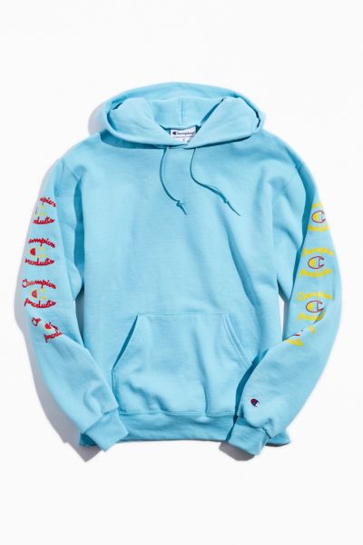 blue champion hoodie urban outfitters