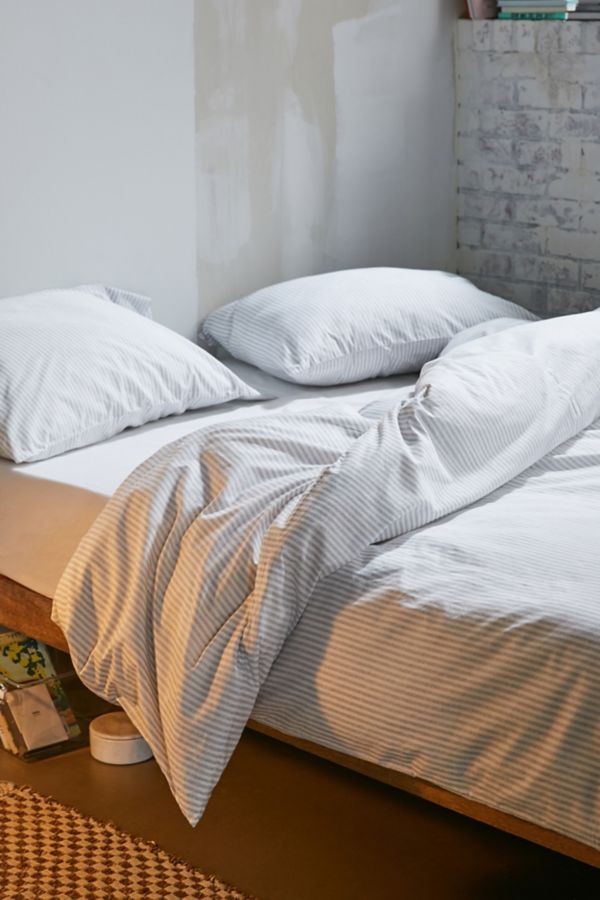 Ticking Stripe Duvet Set Urban Outfitters Canada