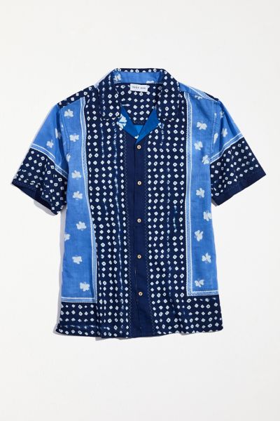 Raga Man Floral Short Sleeve Button-Down Shirt | Urban Outfitters