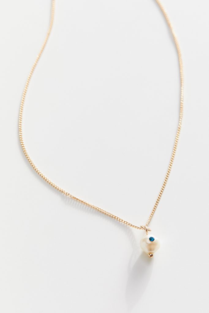 Delicate Single Pearl Necklace Urban Outfitters