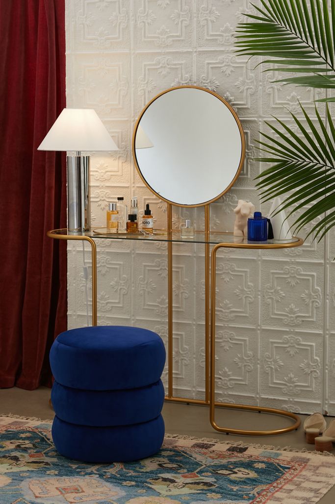 urban outfitters charlotte vanity gold mirror