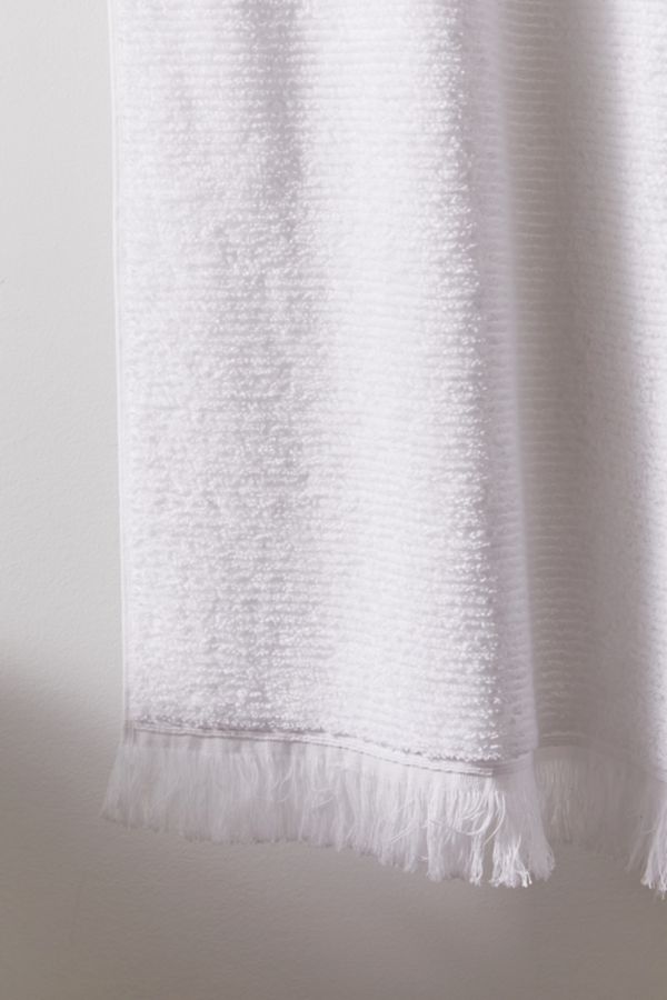 Fringe Trim Bath Towel Urban Outfitters