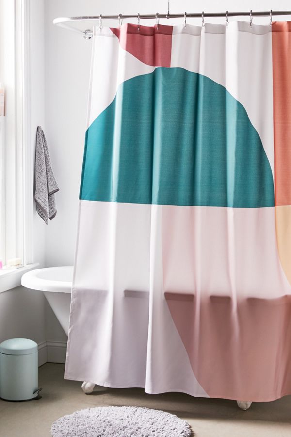 Slide View: 1: The Old Art Studio For Deny Abstract Geometric 12 Shower Curtain