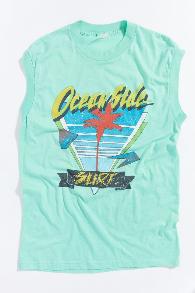 Vintage Ocean Side Surf Sleeveless Tee Urban Outfitters