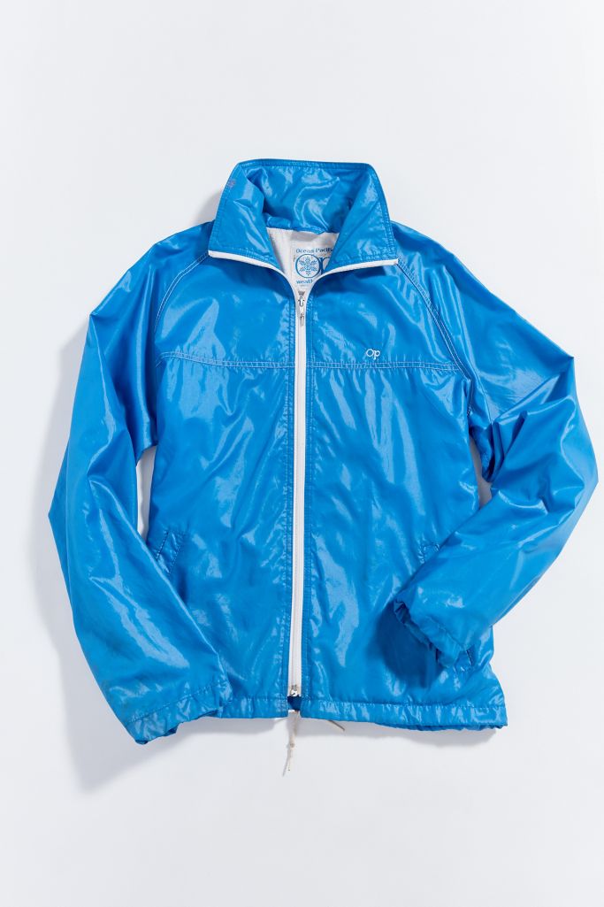 Vintage Ocean Pacific Blue Nylon Track Jacket | Urban Outfitters
