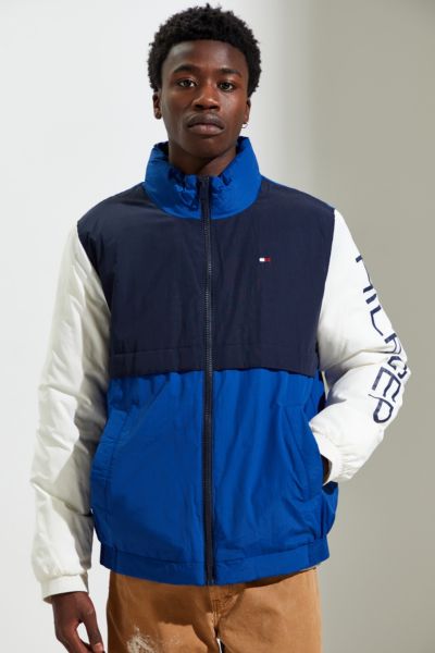 tommy hilfiger padded half zip anorak