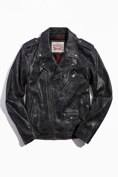 levi's men's faux leather motorcycle jacket