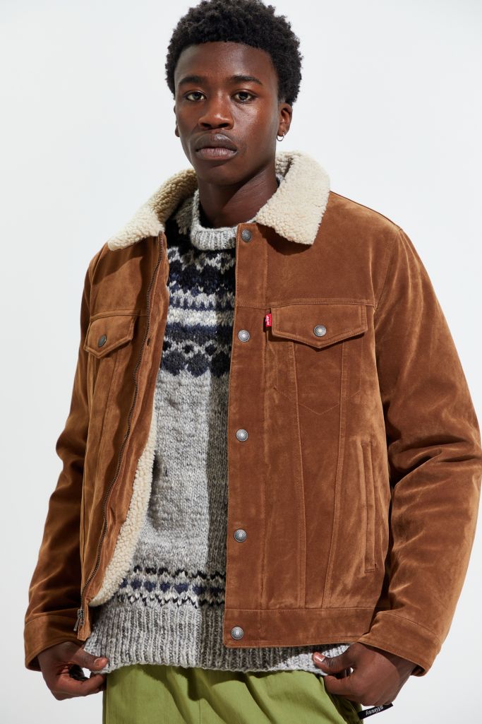 Levi’s Vintage Faux Suede Sherpa Trucker Jacket | Urban Outfitters