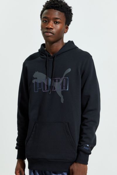 Puma Iridescent Logo Hoodie Sweatshirt | Urban Outfitters