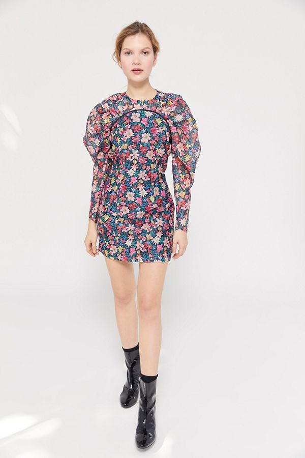 C/meo Collective And Ever More Puff Sleeve Mini Dress | Urban Outfitters