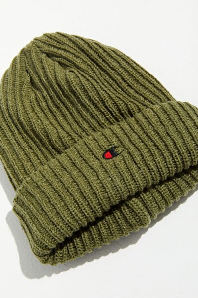 green champion beanie