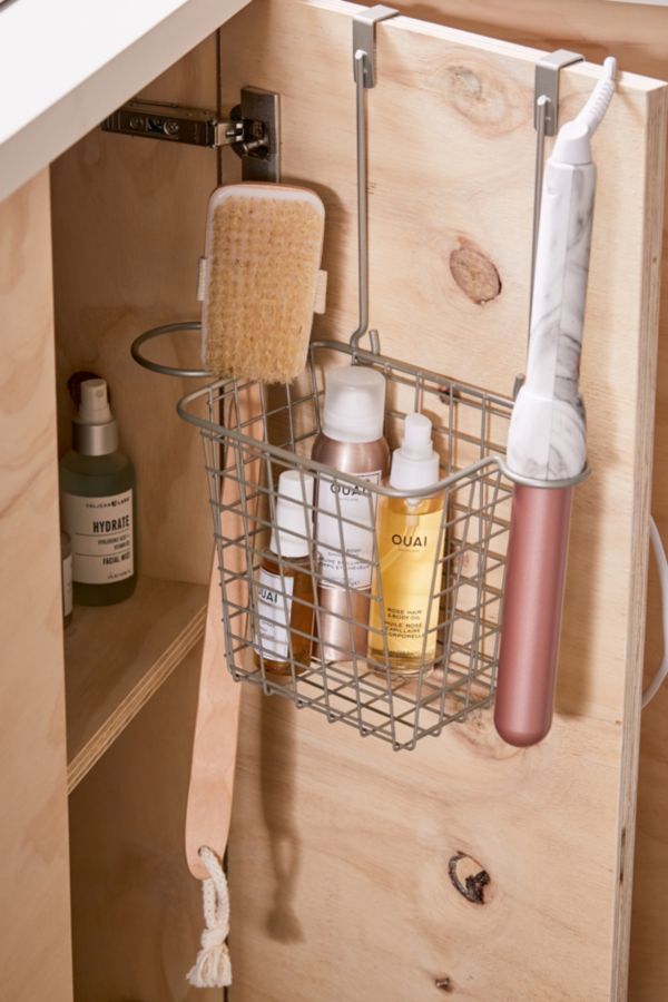 Over The Cabinet Hair Tool Organizer Basket Urban Outfitters