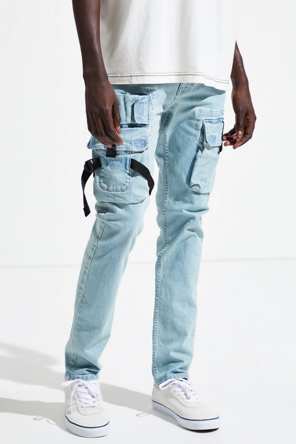 BDG Atlas Skinny Light Wash Denim Cargo Pant | Urban Outfitters